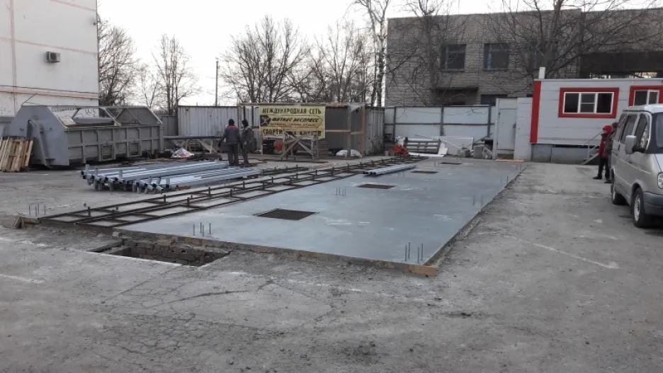 втомойка 4-х постовая монтаж здания