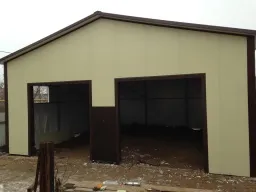 СТО 2 поста. Монтаж здания